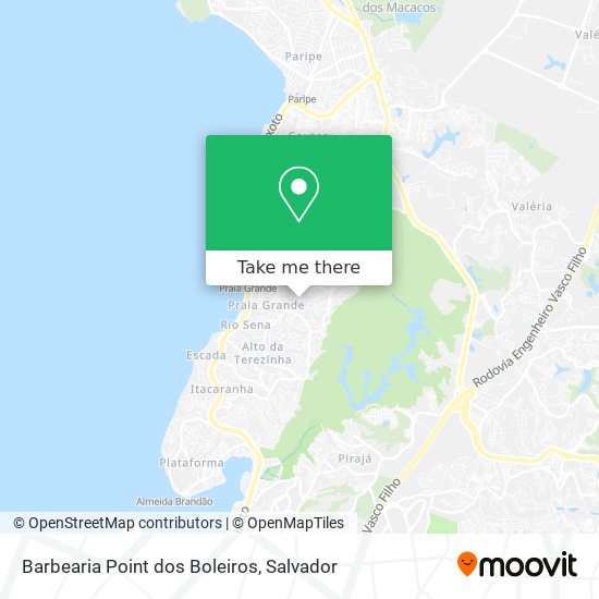 Mapa Barbearia Point dos Boleiros