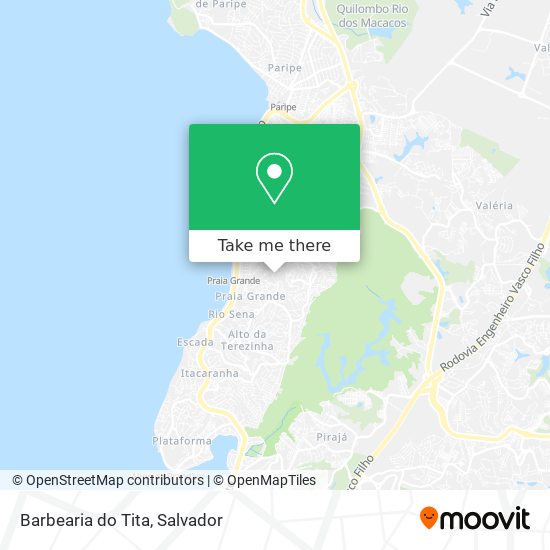 Mapa Barbearia do Tita