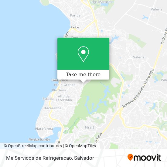 Mapa Me Servicos de Refrigeracao