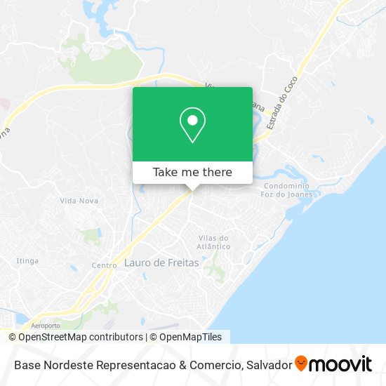 Base Nordeste Representacao & Comercio map