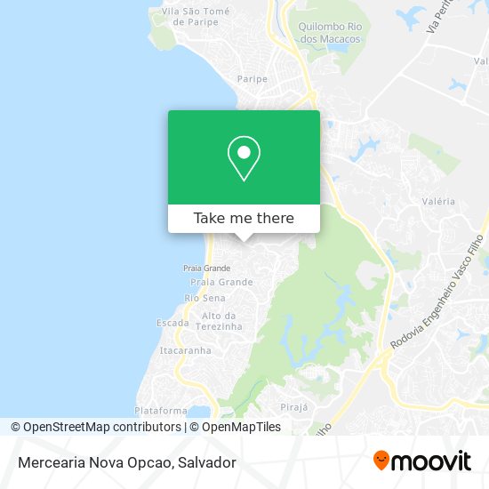 Mercearia Nova Opcao map