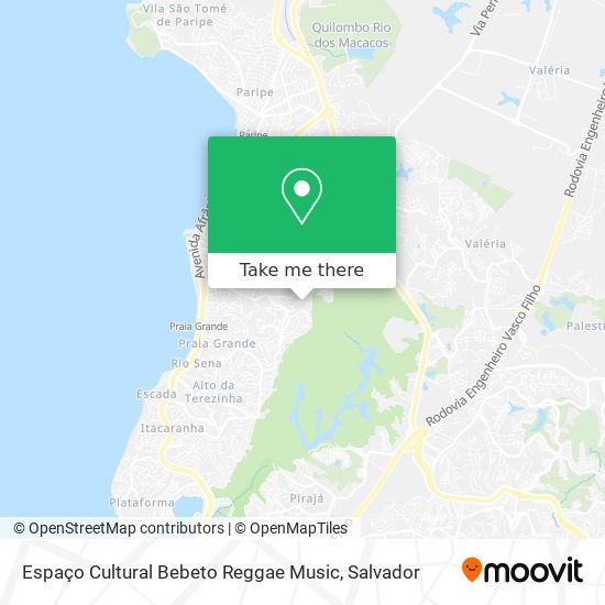 Mapa Espaço Cultural Bebeto Reggae Music