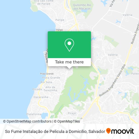 Mapa So Fume Instalação de Pelicula a Domicílio