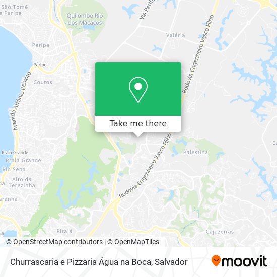 Churrascaria e Pizzaria Água na Boca map