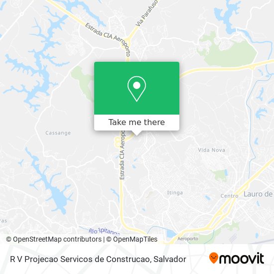 R V Projecao Servicos de Construcao map