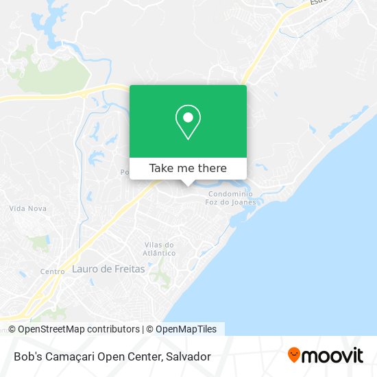 Bob's Camaçari Open Center map
