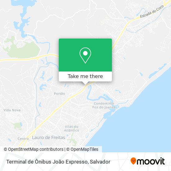 Terminal de Ônibus João Expresso map