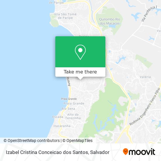 Mapa Izabel Cristina Conceicao dos Santos
