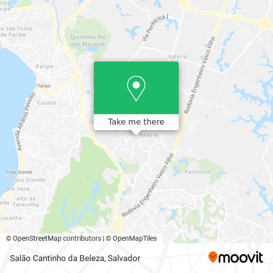Salão Cantinho da Beleza map