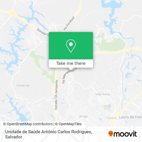 Unidade de Saúde Antônio Carlos Rodrigues map