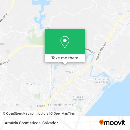 Amávia Cosméticos map