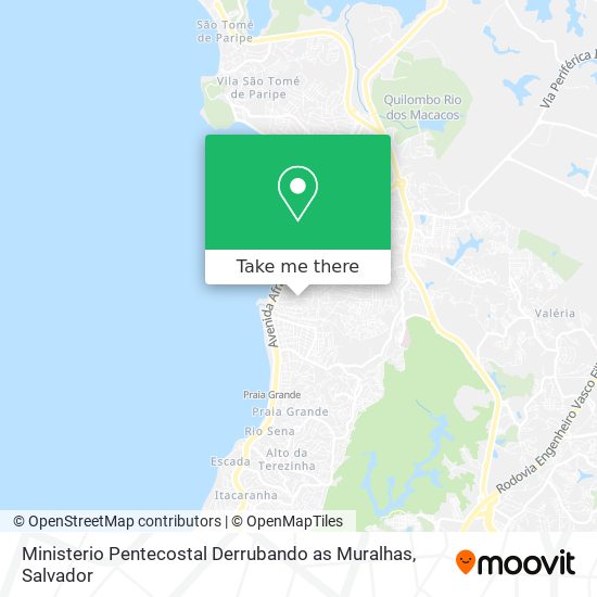 Ministerio Pentecostal Derrubando as Muralhas map