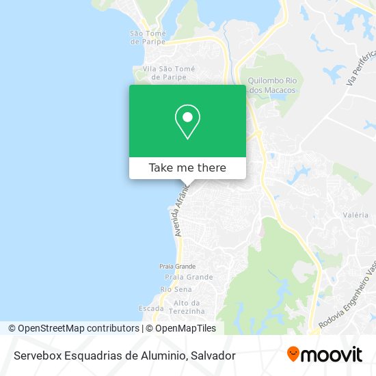 Servebox Esquadrias de Aluminio map