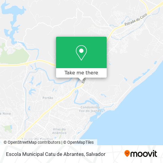 Mapa Escola Municipal Catu de Abrantes