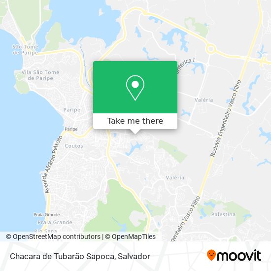 Chacara de Tubarão Sapoca map
