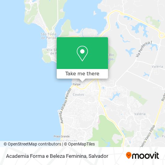 Mapa Academia Forma e Beleza Feminina