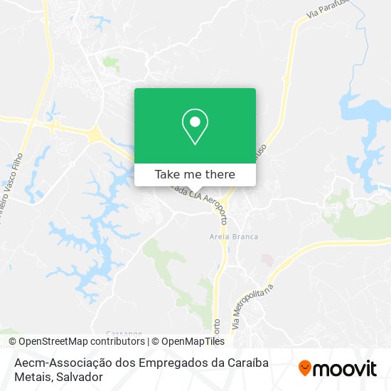 Aecm-Associação dos Empregados da Caraíba Metais map