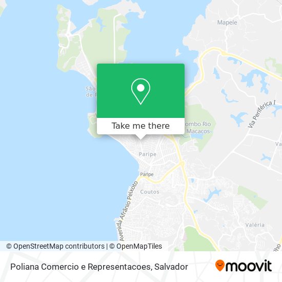 Poliana Comercio e Representacoes map