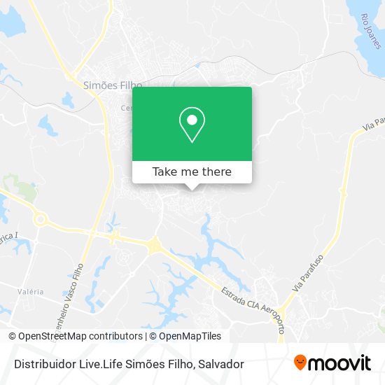 Distribuidor Live.Life Simões Filho map