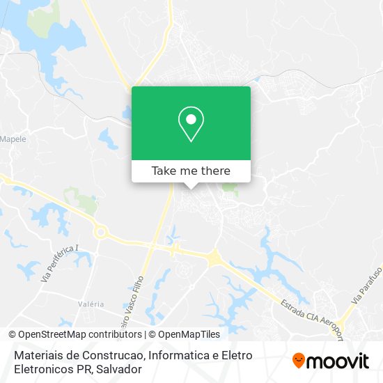 Mapa Materiais de Construcao, Informatica e Eletro Eletronicos PR