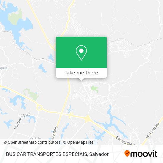 BUS CAR TRANSPORTES ESPECIAIS map