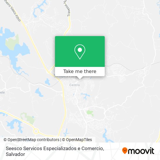 Mapa Seesco Servicos Especializados e Comercio