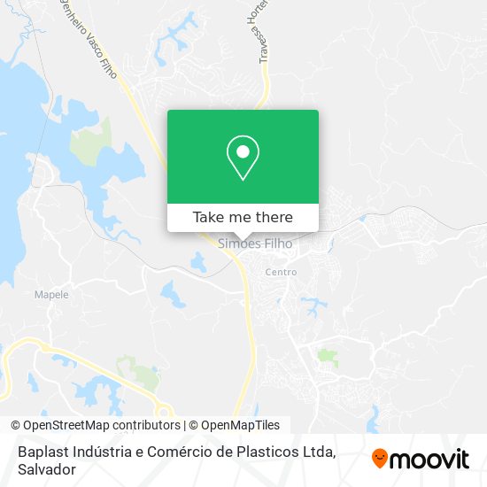 Mapa Baplast Indústria e Comércio de Plasticos Ltda