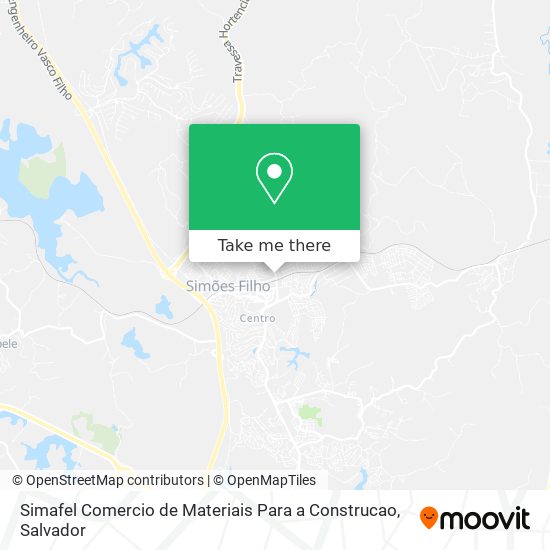 Mapa Simafel Comercio de Materiais Para a Construcao