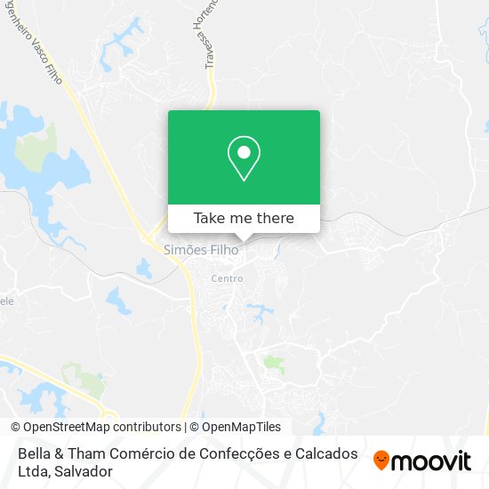 Bella & Tham Comércio de Confecções e Calcados Ltda map