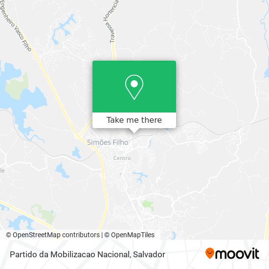 Mapa Partido da Mobilizacao Nacional