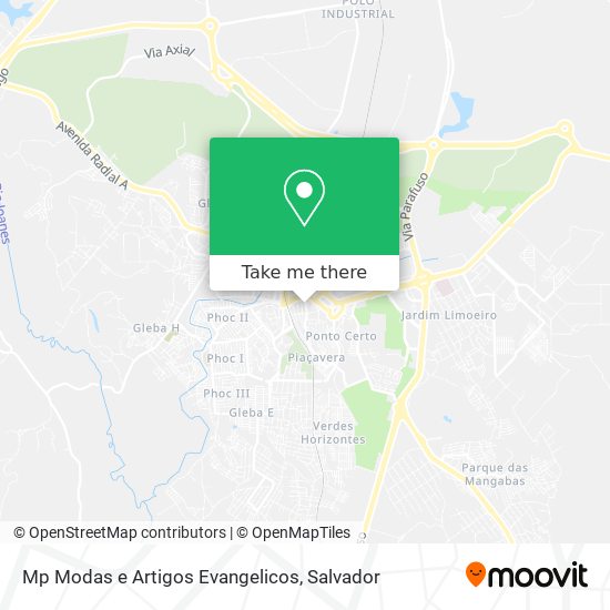 Mp Modas e Artigos Evangelicos map