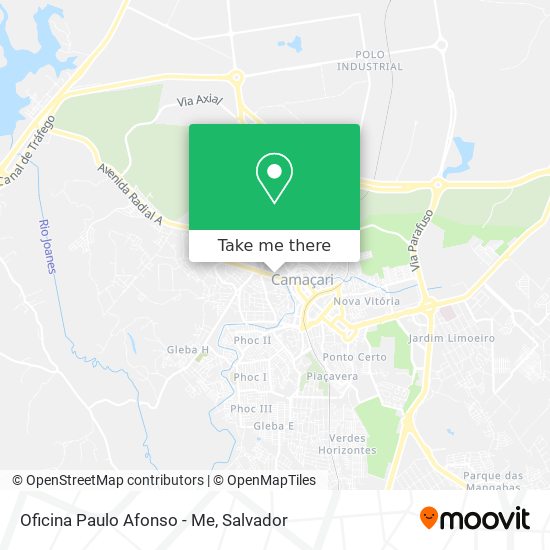Oficina Paulo Afonso - Me map