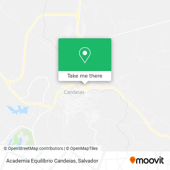 Mapa Academia Equilíbrio Candeias