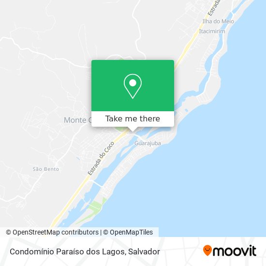 Condomínio Paraíso dos Lagos map