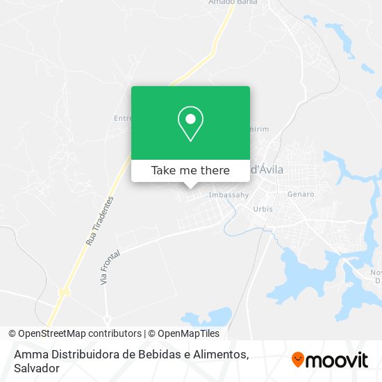 Amma Distribuidora de Bebidas e Alimentos map