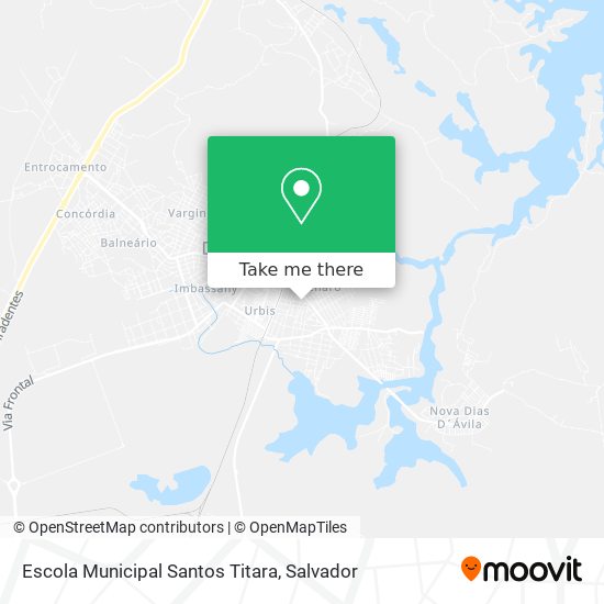 Mapa Escola Municipal Santos Titara