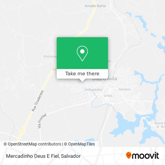 Mercadinho Deus E Fiel map