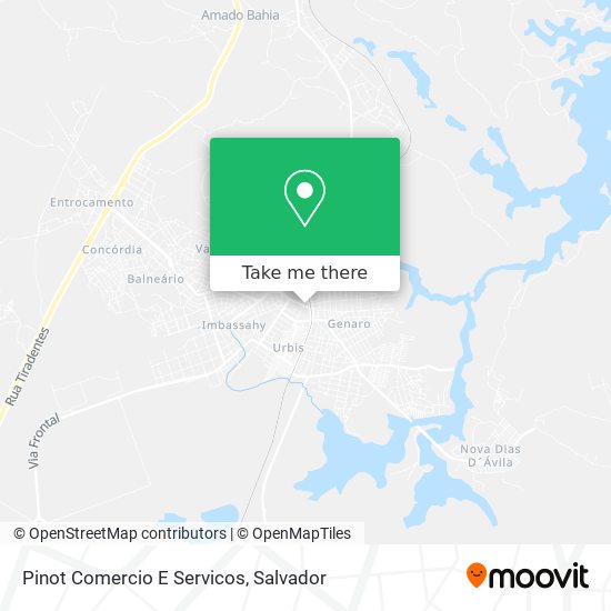 Pinot Comercio E Servicos map
