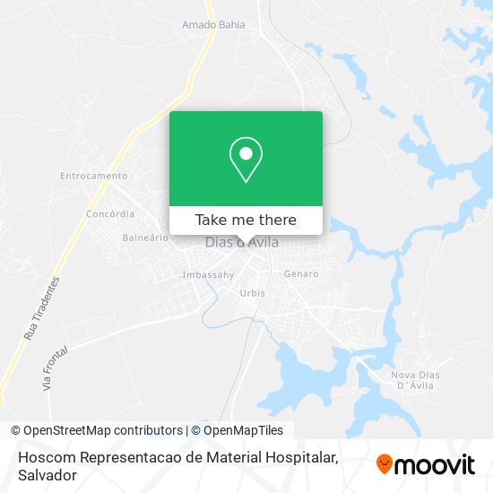 Hoscom Representacao de Material Hospitalar map