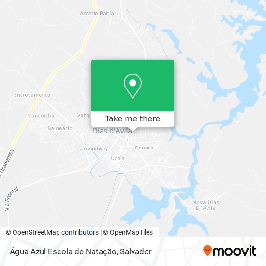 Água Azul Escola de Natação map