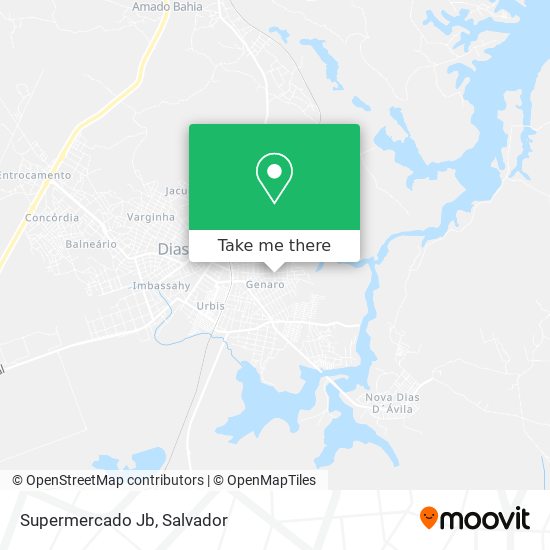 Supermercado Jb map