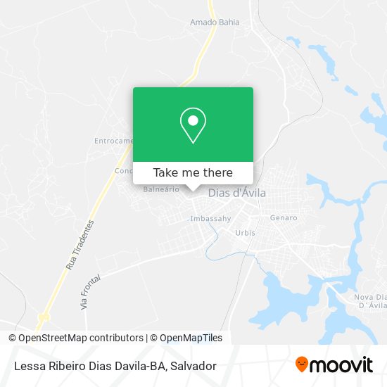 Lessa Ribeiro Dias Davila-BA map
