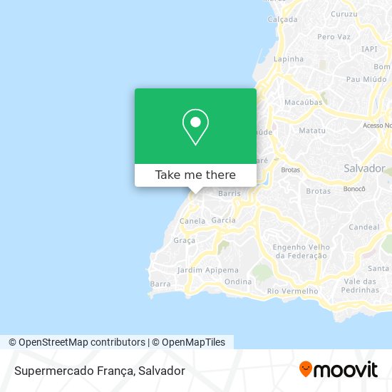 Mapa Supermercado França
