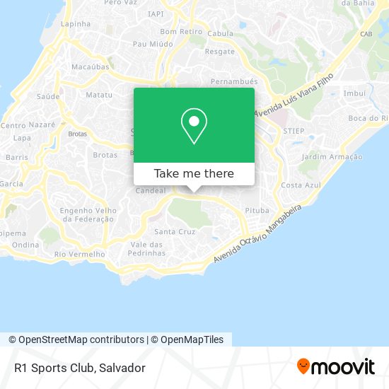 R1 Sports Club map