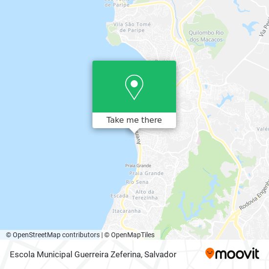 Escola Municipal Guerreira Zeferina map