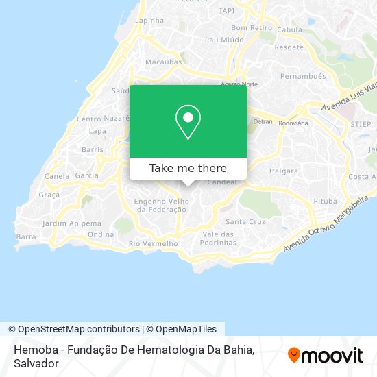 Hemoba - Fundação De Hematologia Da Bahia map