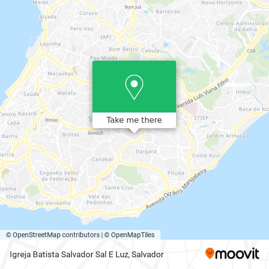 Igreja Batista Salvador Sal E Luz map