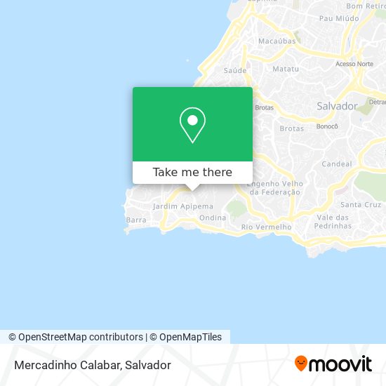 Mercadinho Calabar map