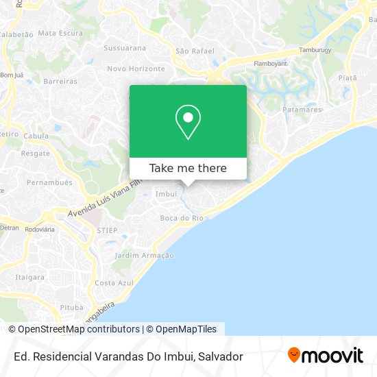 Mapa Ed. Residencial Varandas Do Imbui