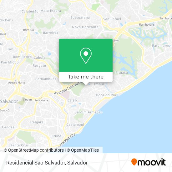 Residencial São Salvador map